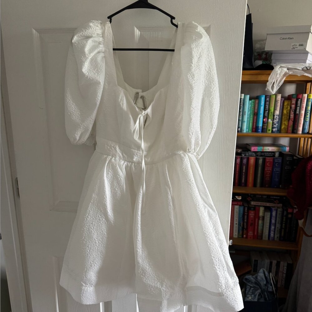 Brand New Anthropologie Dress White Corset with Bow